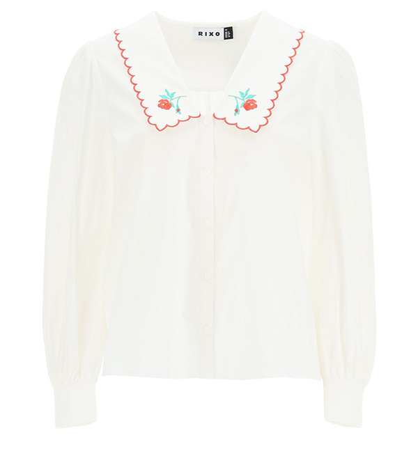 Lila Embroidered Shirt, Rixo London